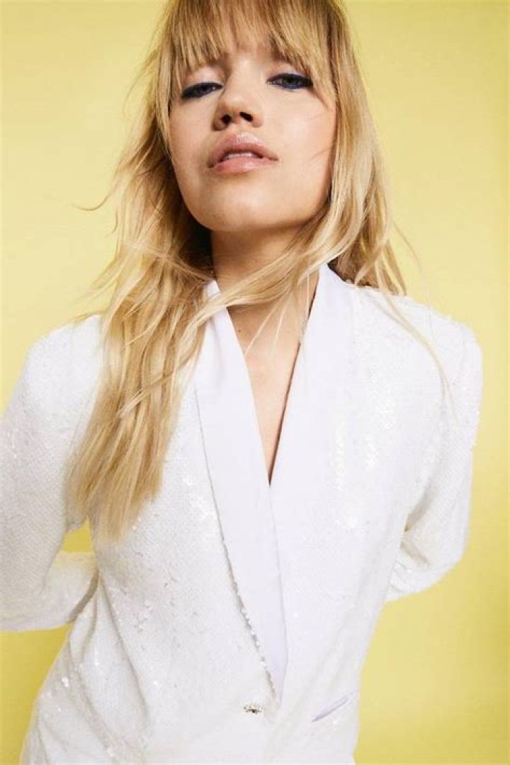 warehouse sequin blazer